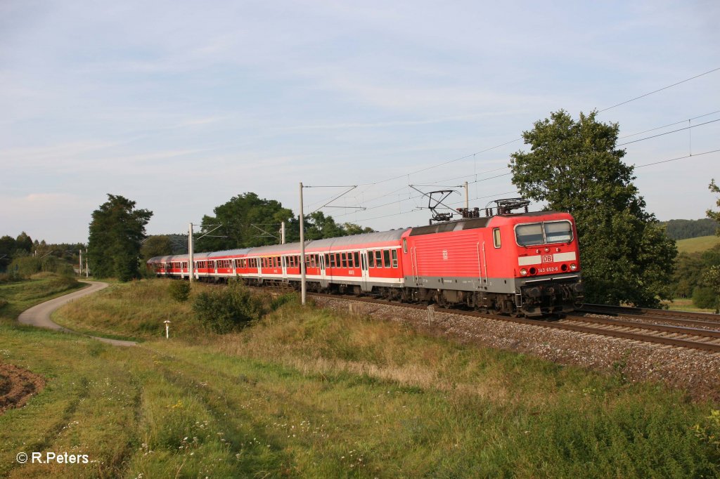 143 652-6 als RE 59227 Nrnberg - Treuchtlingen bei Ellingen. 16.09.11
