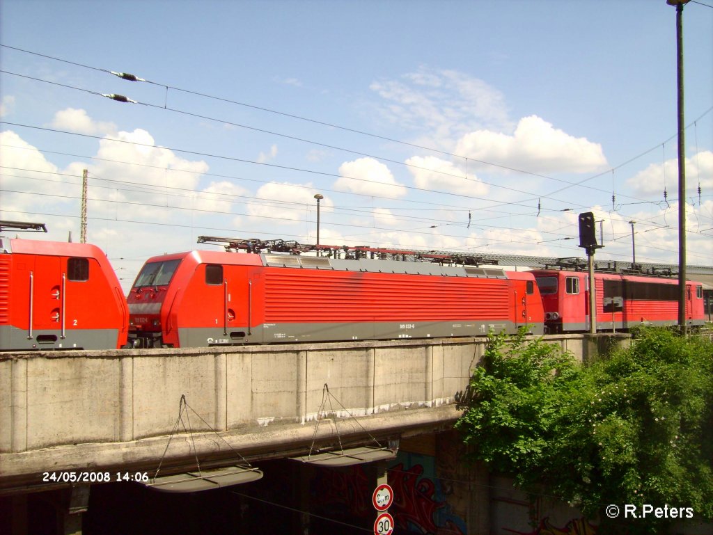 189 032-6 abgestellt in Frankfurt/Oder. 24.05.08
