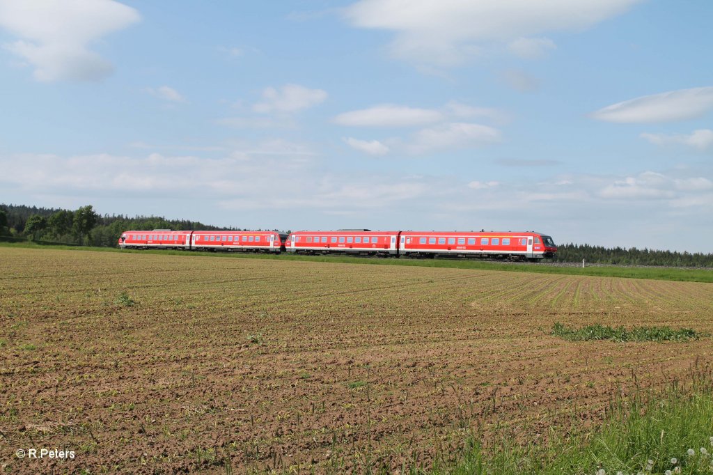 610er Doppel auf dem Weg anch Regensburg bei Oberteich. 04.06.13