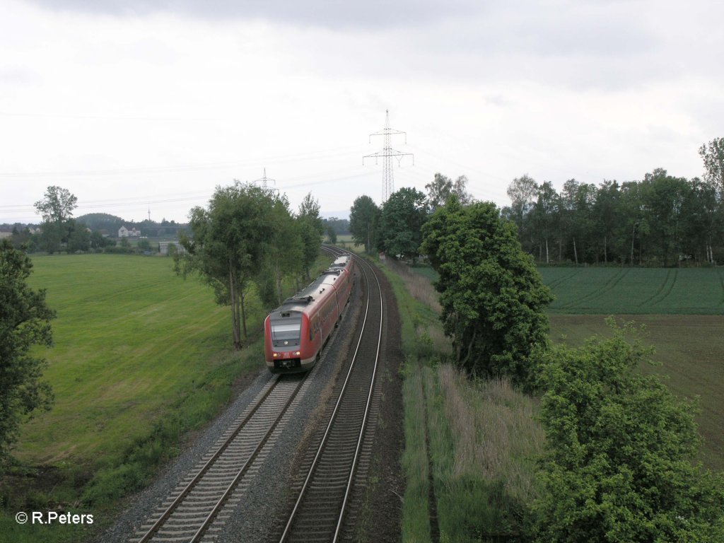 612 463-0 und 972 als Umleiter RE nach Nrnberg bei Richt. 26.05.10