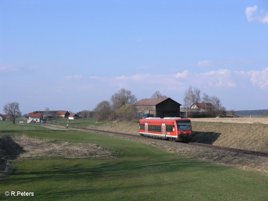650 009-4 rollt bei Aichstetten als RB Leutkirchen. 07.04.09
