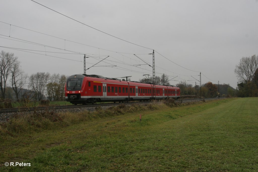 Ein 442 als RB31115 nach Gnzburg bei Nersingen 02.11.10
