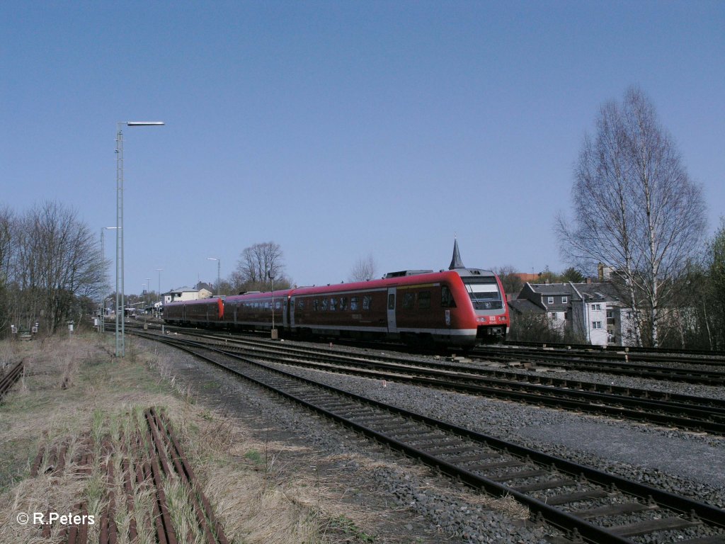 Nachschuss von 612 472-1 als RE 3457 Nrnberg – Dresden. 10.04.11
