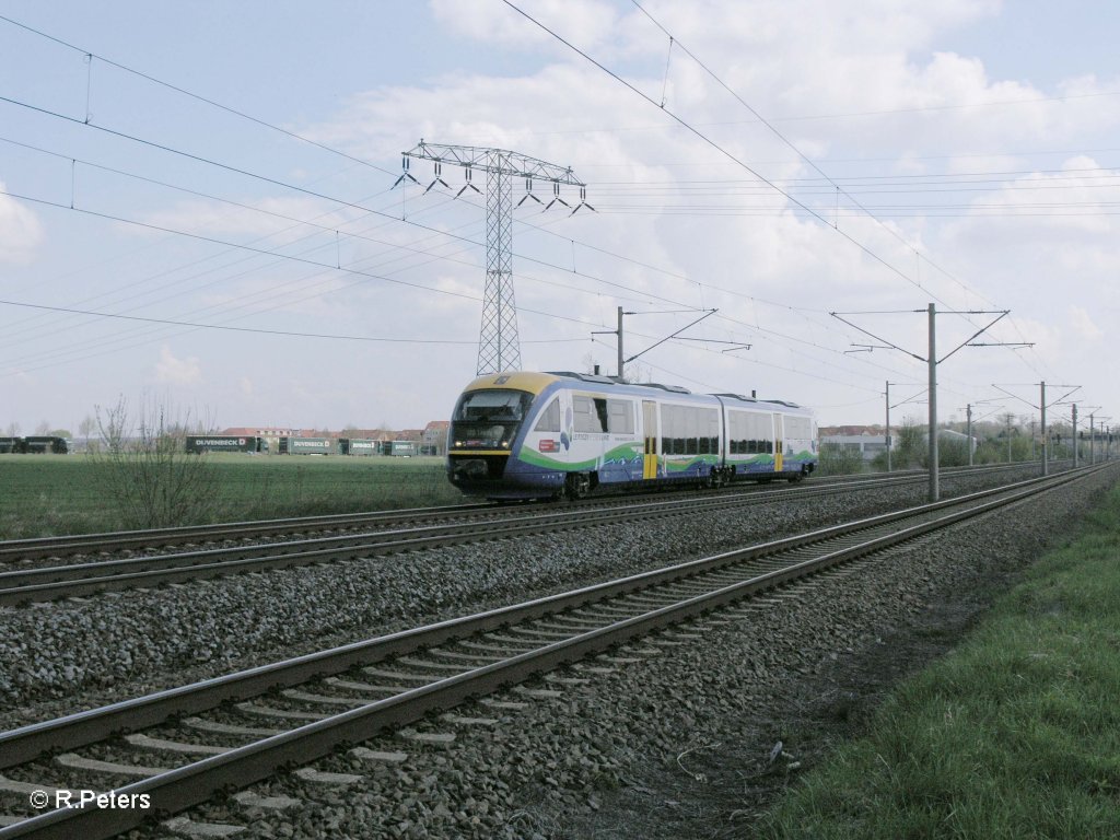VT618 bei Borsdorf als MRB80124 Wurzen – Leipzig HBF. 16.04.11
