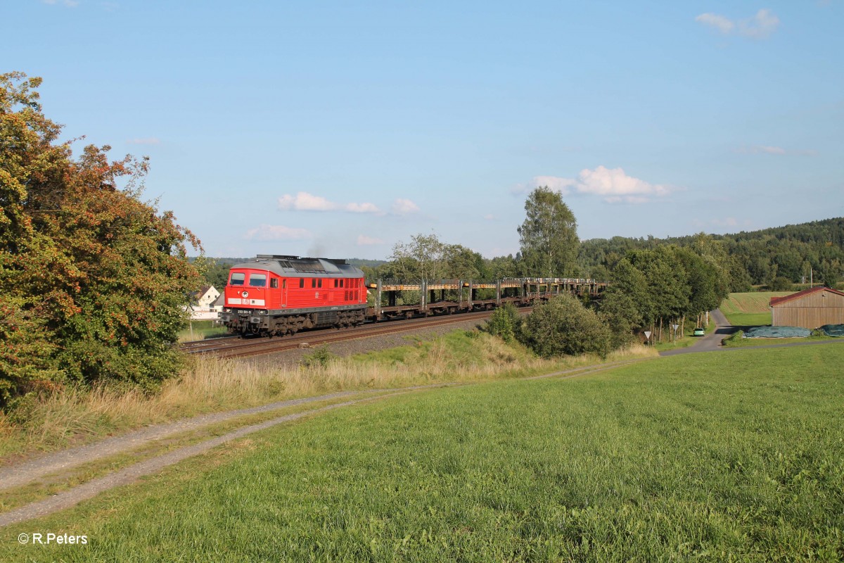 233 511-5 mit dem 51750 Nürnberg - Leipzig Engelsdorf bei Großschlattengrün. 27.08.14