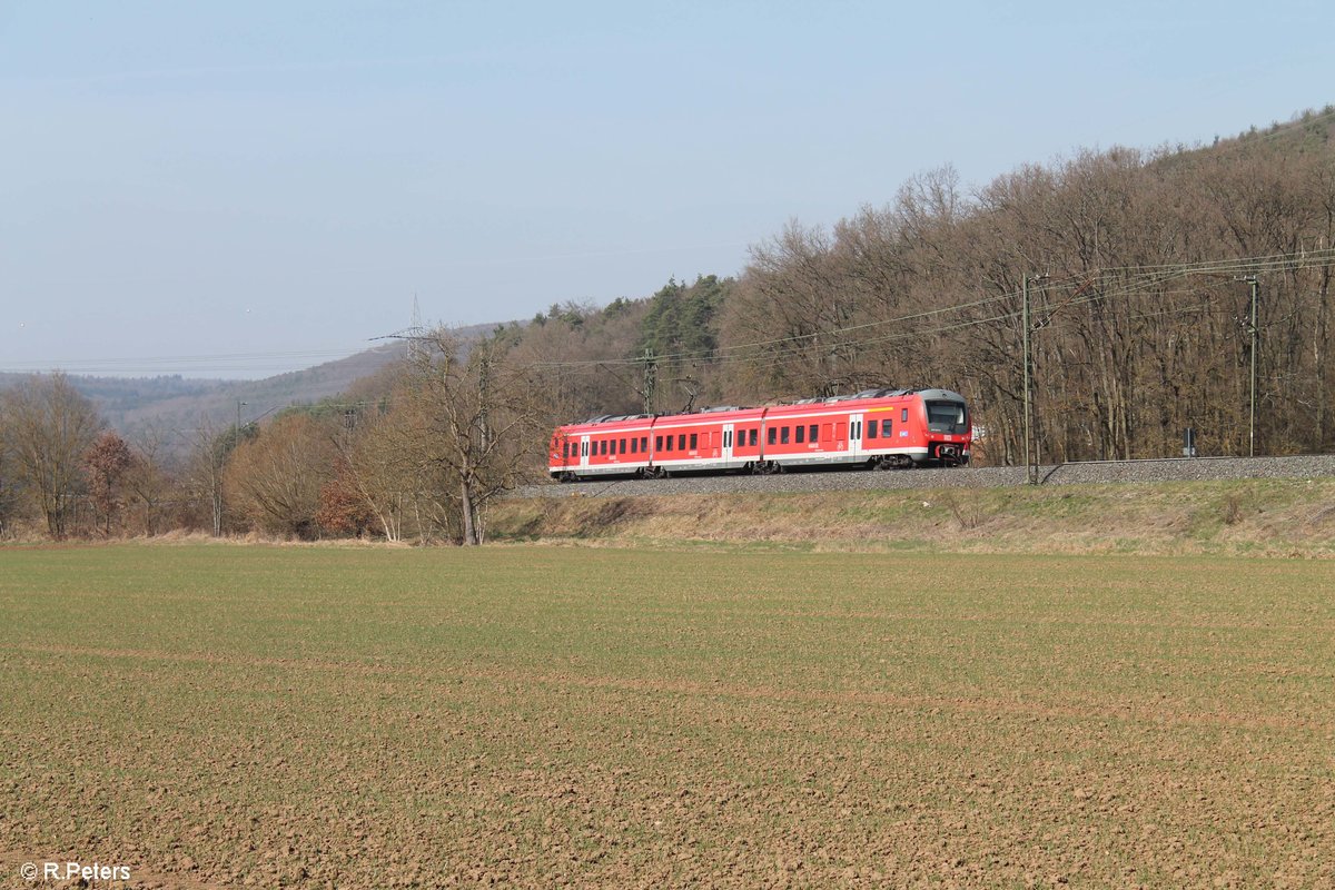 440 326-7 als RB 58028 Würzburg - Gemünden bei Harbach. 16.03.17