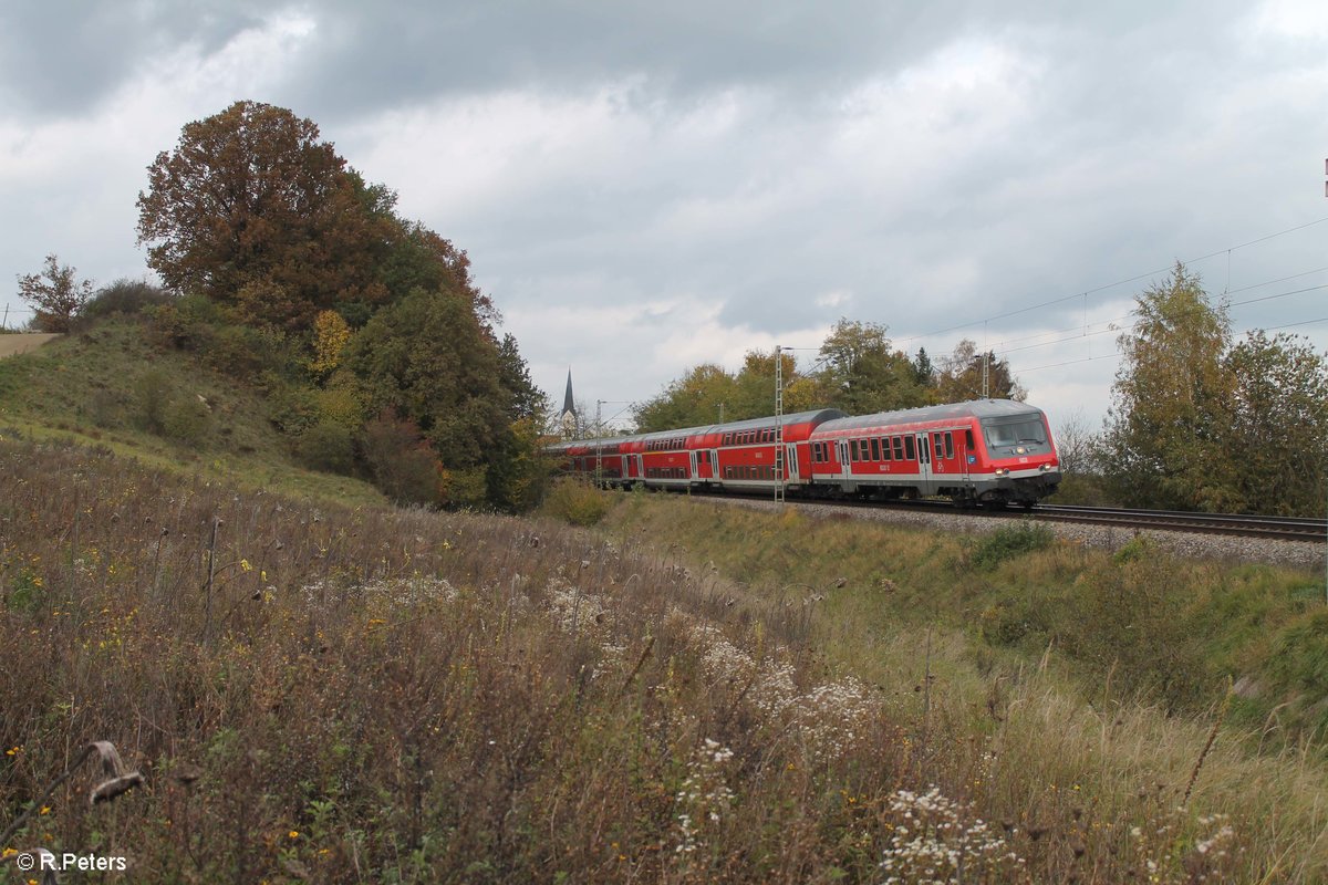 RE Nürnberg - München bei Fahlenbach 21.10.17