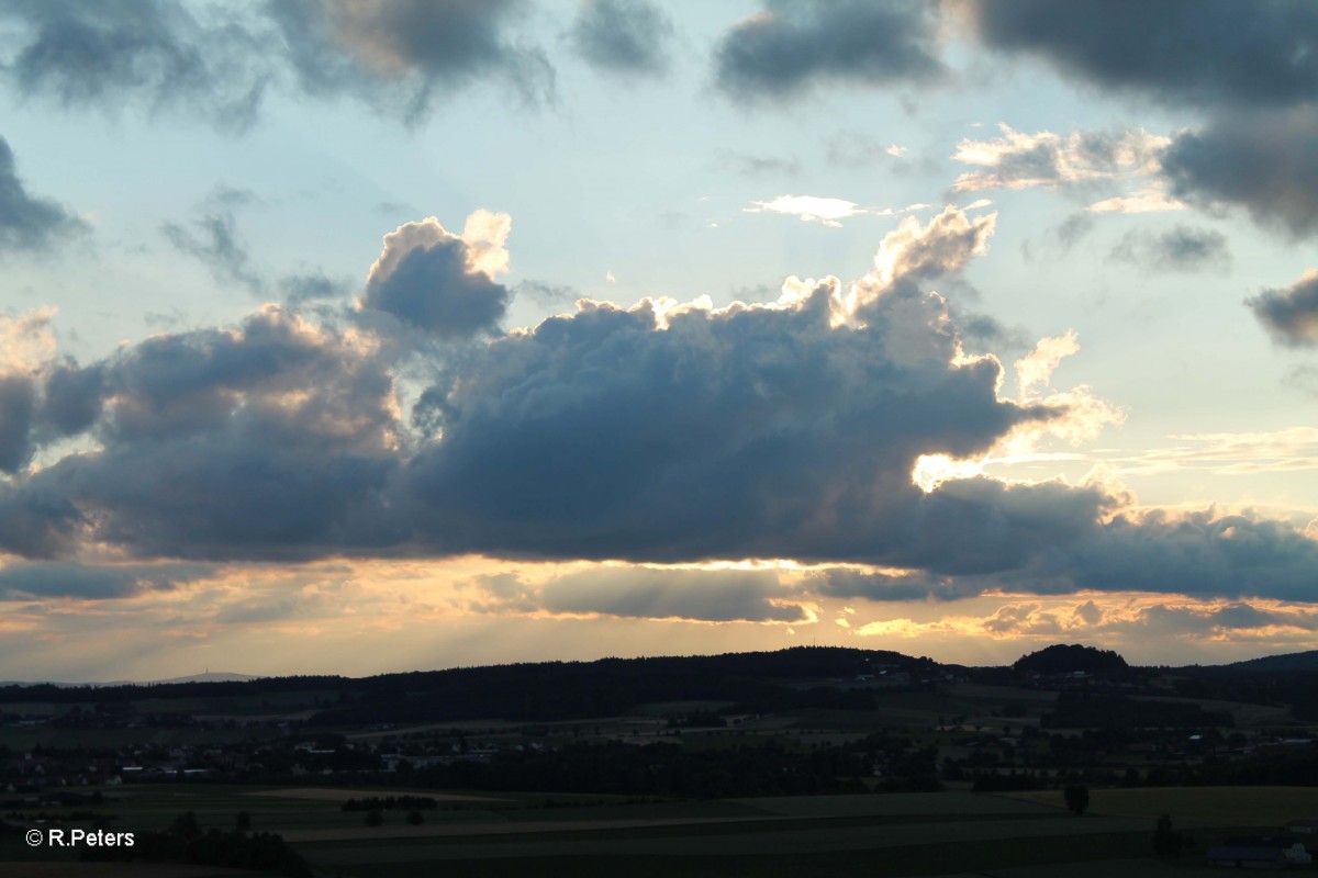 Wolkenbildung Blick vom Leonberg 25.06.14