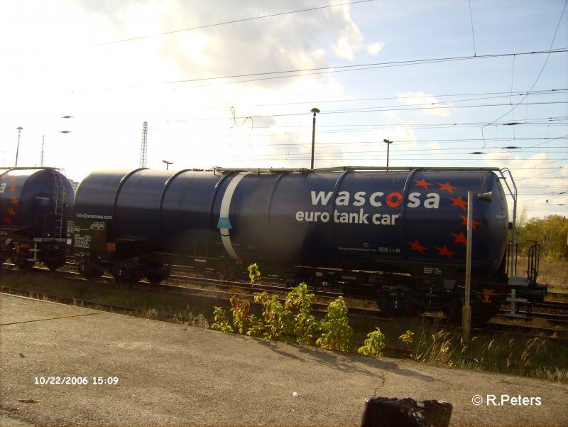Ein Kesselwagen der WASCOSA in Eisenhttenstadt 22.10.2006