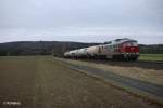 242 001-6 mit DGS 95555 bei Oberteich. 10.01.2012