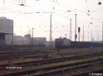 Arcelor Am morgen des 16.03.07 f�hrt 143 001-6 mit einem Kohloezug durch Eisenh�ttenstadt.