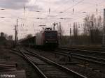 Arcelor 145 CL 002 f�hrt mit ein Gibszug in Eisenh�ttenstadt ein. 14.04.08