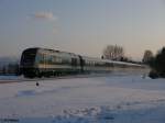 Arriva-L�nderbahn-Express (Alex) 223 064 erreicht gleich Kempten mit einem Alex nach M�nchen. 20.02.10
