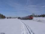 Bayern 612 089+573+003 ziehen kurz vor Buchloe als RE. 17.02.10