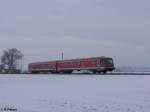 Bayern 928 242 Nachschuss s�dlich bei Memmingen auf dem Weg nach Kempten. 19.02.10