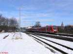 Bayern Nachschuss von 612 612 in Marktredwitz von einem RE nach Dresden. 27.02.10