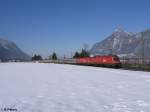 BR 1116 1116 054+147 ziehen ein EC nach Kufstein bei niederaudorf.16.02.10