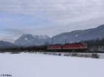 BR 1144 1144 119+220 zogen einen Getreidezug bei Kufstein. 18.02.10