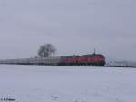 BR 218 218 456 und eine Schwestermaschine ziehen den IC2012 nach Leipzig kurz voir Memmingen. 19.02.10
