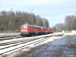 BR 232 232 502-5 gesellt sich zu den anderen 232iger in Marktredwitz. 27.02.10