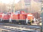 BR 294 Am 21.12.2007 war 294 675-0 mit einer Schwestermaschine in Marktredwitz abgestellt und wartete auf eine neue Aufgabe. 