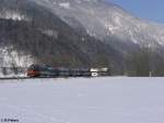 BR 4024 4024 091 auf dem Weg nach Kufstein.Niederaudorf 16.02.10