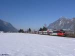 BR 4024 4024 086+084 bei Oberaudorf kurz vor Kufstein. 16.02.10