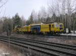 UNIMAT 09-475/4S Y bei Gleisstopfarbeiten auf der Strecke Wiesau/Mitterteich. 25.03.09