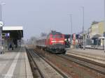 218 461-2 im Bahnhof Buchloe mit den RE32615 Mnchen HBF.