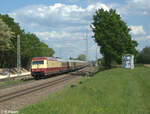 BR 101/864841/101-001-mit-dem-ake-rheingold 101 001 mit dem AKE Rheingold DZ 13418 Wien - Cottbus bei Fürth Unterfürberg. 12.05.24