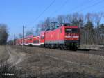 112 188 zieht den RE 18175 nach Frankfurt/Oder bei Jacobsdorf.