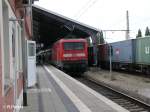 114 036-7 steht mit ein RE1 Brandenburg HBF auf Gleis 9 bereit. 19.08.08