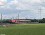 BR 143/704347/143-215-2-hat-ludersheim-mit-der 143 215-2 hat Ludersheim mit der S2 39614 Altdorf bei Nürnberg - Roth verlassen und wird jeden Moment Winkelhaid erreichen. 03.07.20