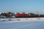 BR 145/538150/145-033-7-zieht-ein-gemischten-gueterzug 145 033-7 zieht ein gemischten Güterzug bei Edlhausen. 21.01.17