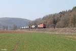 BR 152/547706/152-097-2-zieht-bei-gambach-ein 152 097-2 zieht bei Gambach ein gemischten Güterzug durchs Maintal. 16.03.17