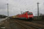 189 017-7 mit Containerzug nach Bad Schandau in Saarmund. 11.03.11