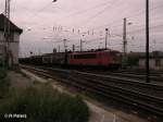 155 037-5 erreicht Frankfurt/Oder mit ein Motorenzug aus Polen.