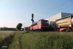 155 099-5 mit einem Gemischten Güterzug in Richtung Mainz. 20.05.15