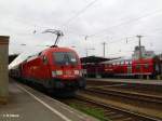 182 001 steht mit dem RE Leipzig in Cottbus bereit. 22.04.10