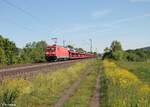 BR 185/735497/185-369-6-zieht-ein-langen-gemischten 185 369-6 zieht ein langen gemischten Güterzug bei Thüngersheim gen Norden. 02.06.21