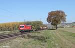 187 148-2 zieht einen gemischten Güterzug kurz vor Retzbach Zellingen. 13.10.18