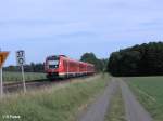 Der Zweite 612er is 612 061 am RE 3695 Regensburg HBF bei Oberteich. 16.08.09
