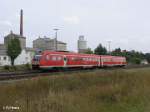 612 991-0 zieht als RE 3457 Dresden durch Wunsiedel-Holenbrunn. 25.08.09
