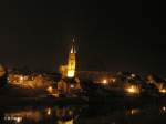 Nikoleikirche bei Nacht