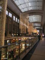 Noch einmal die geschmckte Hauptbahnhof Promenade in Leipzig zu Weihnachten