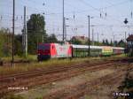 arcelor-eko-trans/29947/143-001-zieht-den-ldc-sonderzug-nach 143 001 zieht den LDC-Sonderzug nach Stettin durch Eisenhttenstadt. 14.07.07