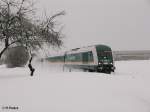 arriva-landerbahn-express-alex/44522/223-068-kaempft-sich-bei-flecken 223 068 kmpft sich bei Flecken durch den schnee in Richtung Immenstadt. 24.02.09