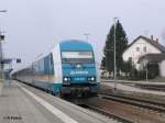 223 063 hat Buchloe mit ALX38710/39960 nach Lindau/Obersdorf erreicht.