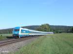 arriva-landerbahn-express-alex/47686/223-071-zieht-den-alx37977-nach 223 071 zieht den ALX37977 nach Mnchen bei Oberteich. 08.06.09
