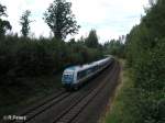 arriva-landerbahn-express-alex/48083/223-068-zieht-bei-schoenfeld-ein 223 068 zieht bei Schnfeld ein Alex nach Mnchen durch die Kurve. August 2008